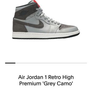 Jordan 1 High Premium Grey Camo